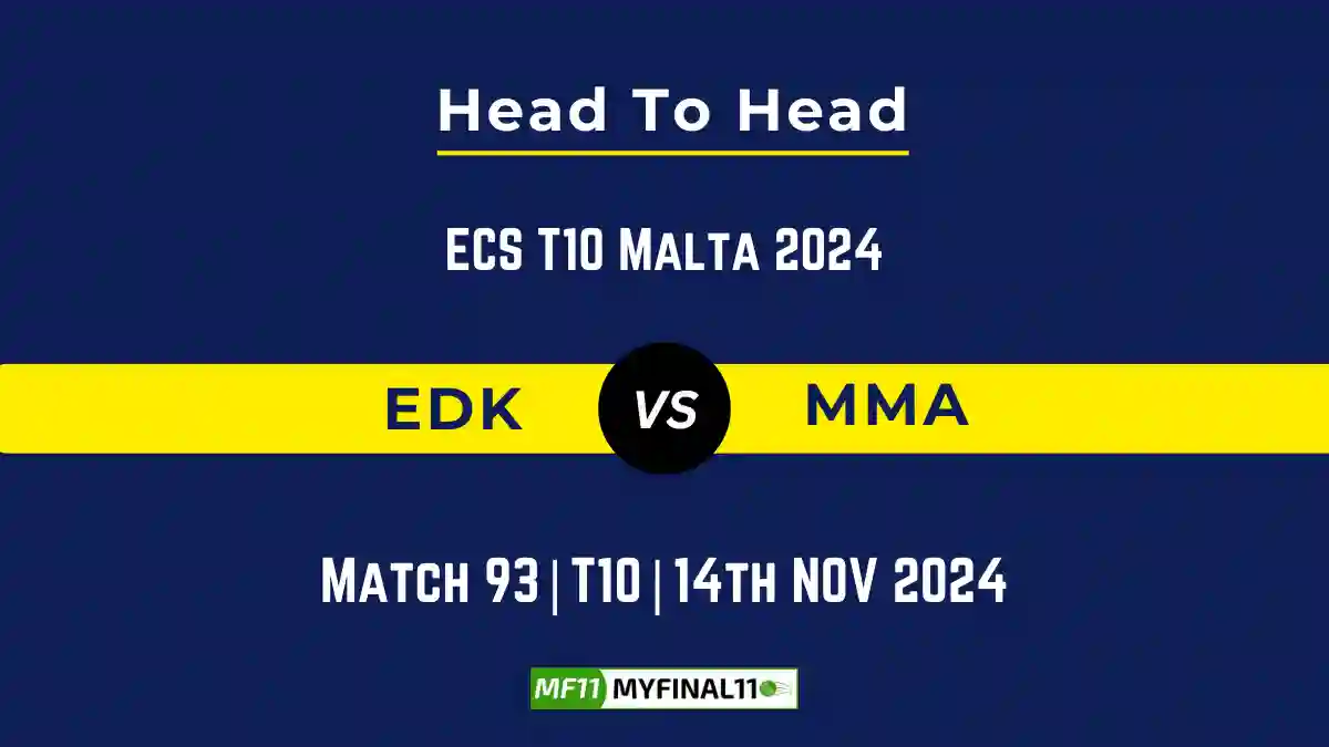 EDK vs MMA Player Battle, Head to Head Team Stats, Team Record