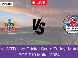 EDK vs MTD Live Cricket Score Today Match 78, ECS T10 Malta, 2024