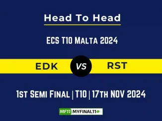 EDK vs RST Player Battle, Head to Head Team Stats, Team Record