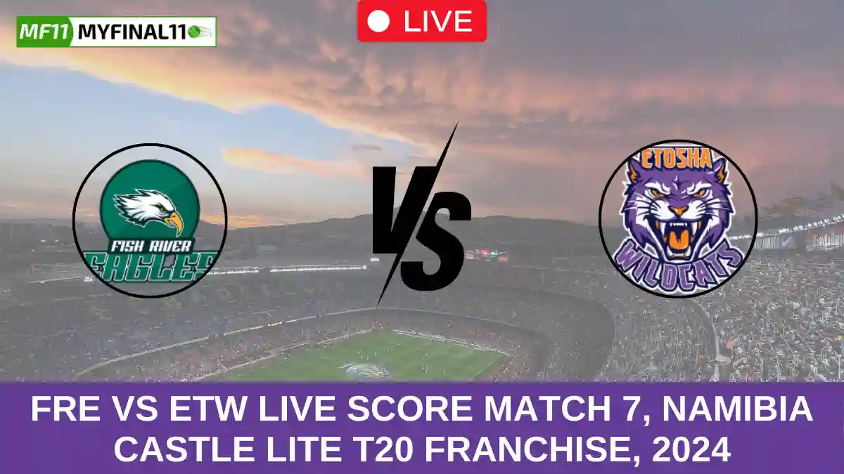 FRE vs ETW Live Score Match 7, Namibia Castle Lite T20 Franchise, 2024 (1)