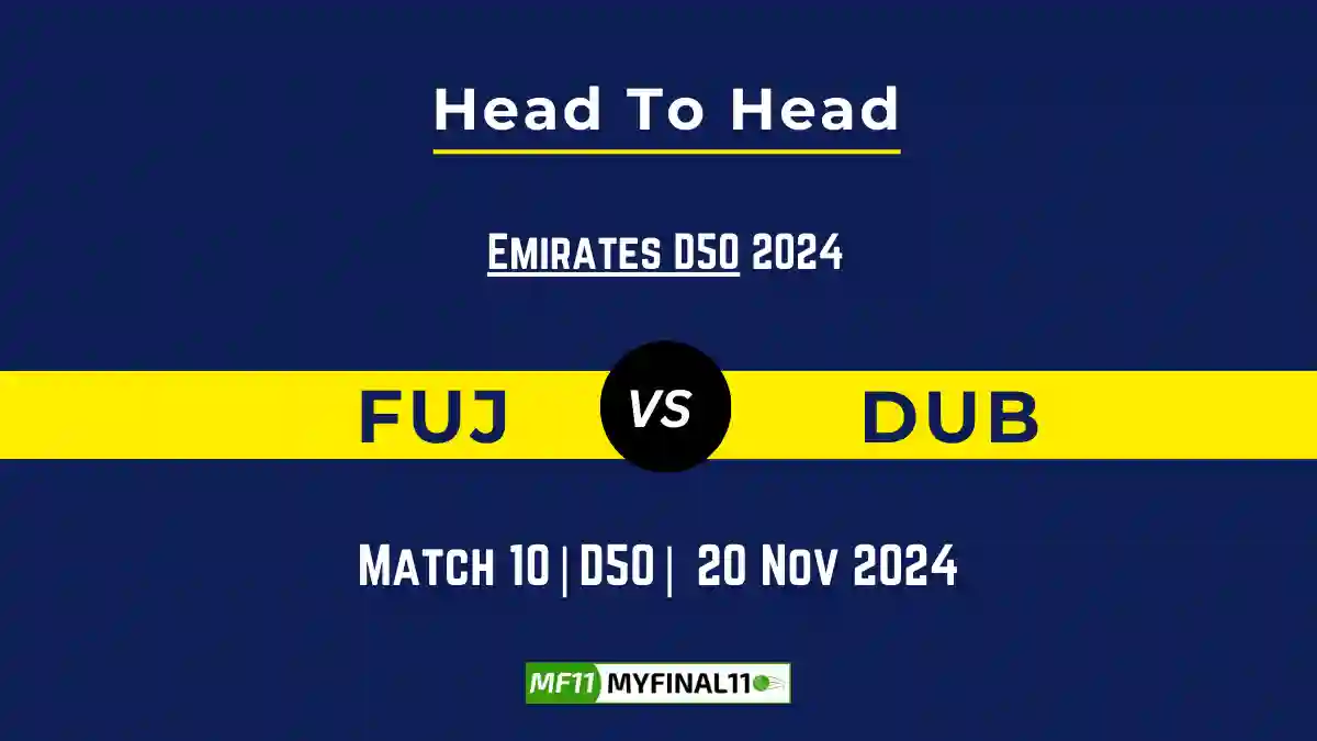 FUJ vs DUB Player Battle, Head to Head Team Stats, Player Record ICC Women's T20 World Cup Warm-up Matches- 10th Match