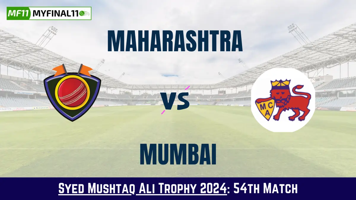 MAH vs MUM Dream11 Prediction Today: Match 54 Pitch Report, Playing11 and Stats | Syed Mushtaq Ali Trophy 2024