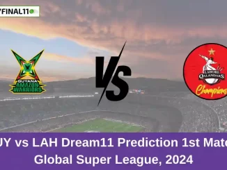 GUY vs LAH Dream11 Prediction 1st Match, Global Super League, 2024