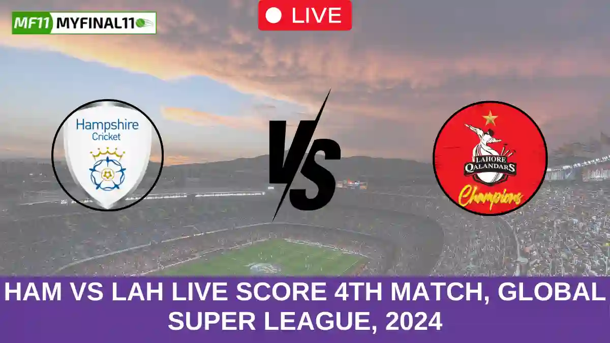 HAM vs LAH Live Score 4th Match, Global Super League, 2024