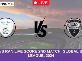 HAM vs RAN Live Score 2nd Match, Global Super League, 2024