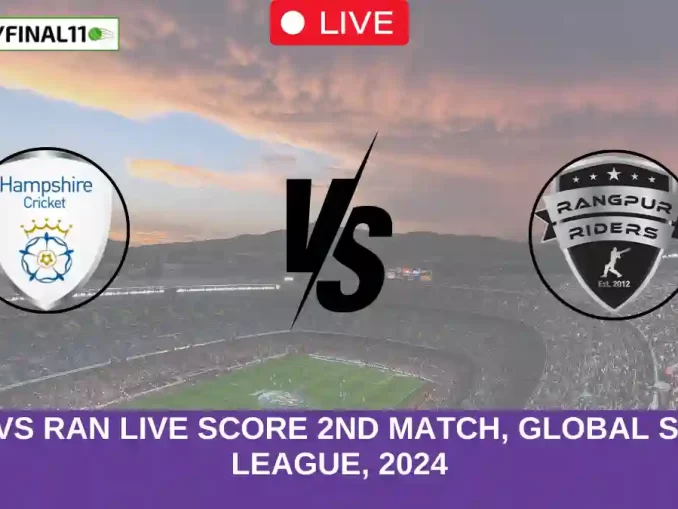 HAM vs RAN Live Score 2nd Match, Global Super League, 2024