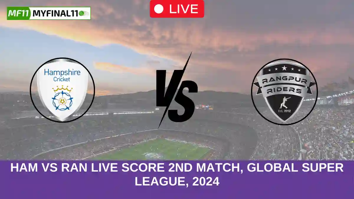 HAM vs RAN Live Score 2nd Match, Global Super League, 2024