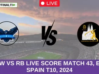 HAW vs RB Live Score Match 43, ECS Spain T10, 2024