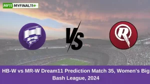 HB-W vs MR-W Dream11 Prediction Match 35, Women's Big Bash League, 2024