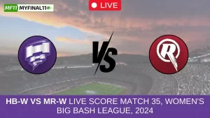 HB-W vs MR-W Live Score Match 35, Women's Big Bash League, 2024