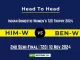 HIM-W vs BEN-W Player Battle, Head to Head Team Stats, Player Record