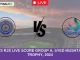 HYD vs RJS Live Score Group A, Syed Mushtaq Ali Trophy, 2024