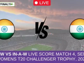 N-E-W vs IN-A-W Live Score Match 4, Senior Womens T20 Challenger Trophy, 2024