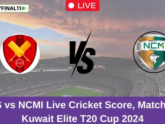 KMS vs NCMI Live Cricket Score, Match 27 Kuwait Elite T20 Cup 2024