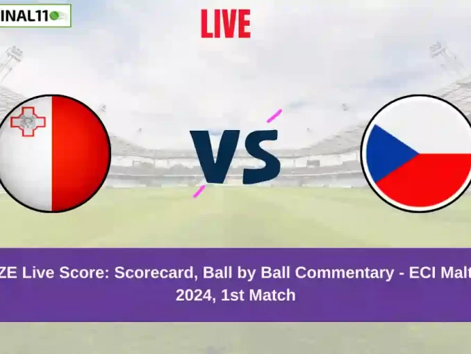 MAL vs CZE Live Score: Scorecard, Ball by Ball Commentary - Match 1, ECI Malta-Czechia 2024