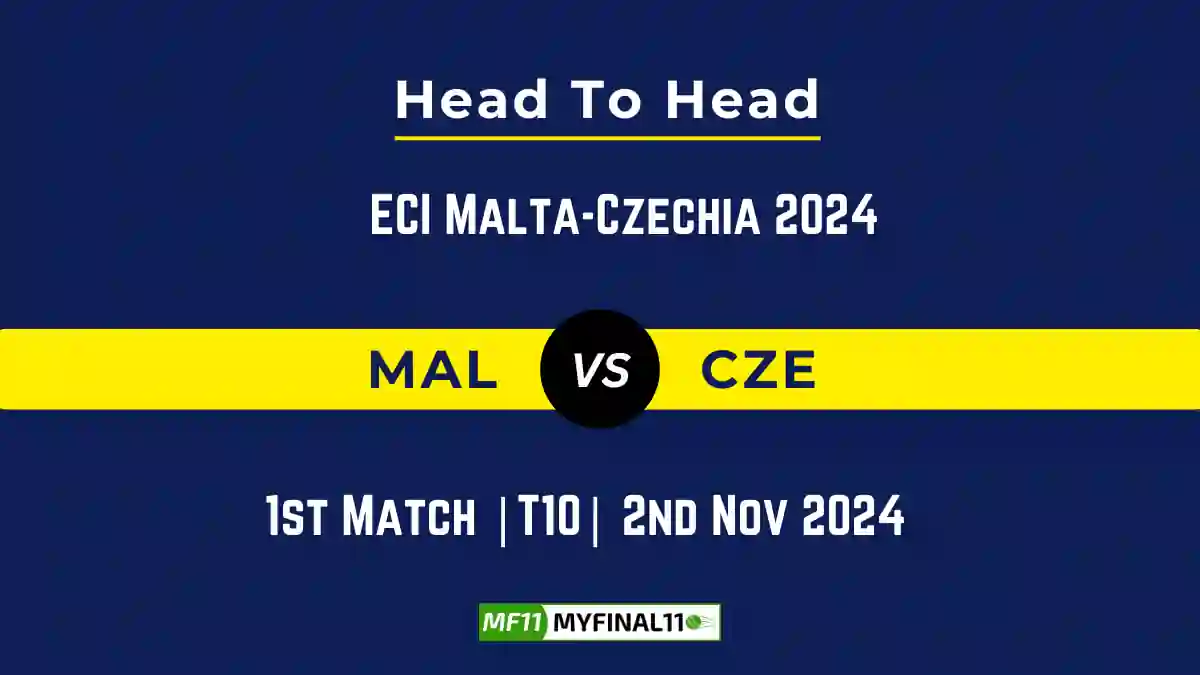 MAL vs CZE Player Battle, Head to Head Team Stats, Team Record - ECI Malta-Czechia 2024