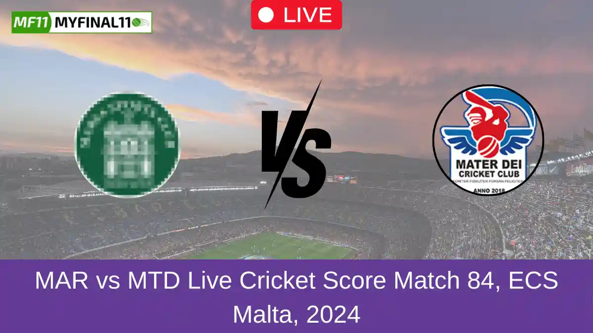 MAR vs MTD Live Cricket Score Match 84, ECS Malta, 2024