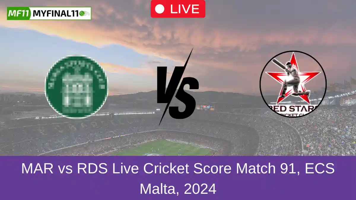 MAR vs RDS Live Cricket Score Match 91, ECS Malta, 2024