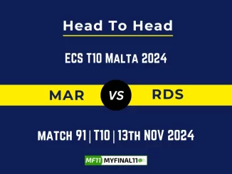 MAR vs RDS Player Battle, Head to Head Team Stats, Team Record