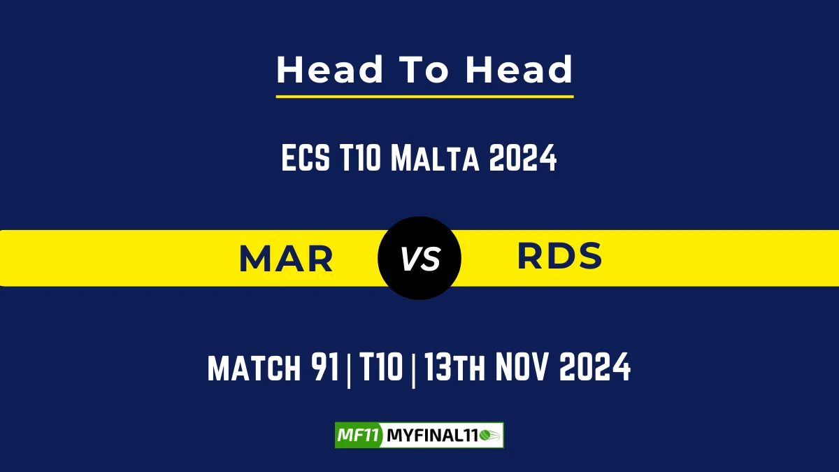 MAR vs RDS Player Battle, Head to Head Team Stats, Team Record