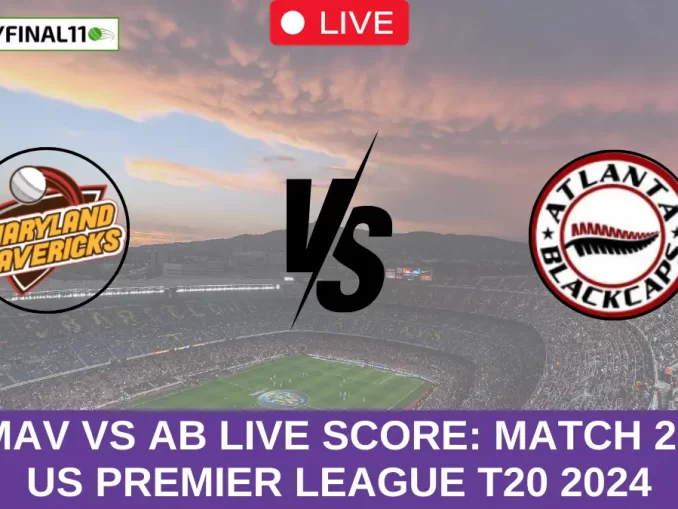 MAV vs AB Live Score: Scorecard, Ball by Ball Commentary - Match 2, US Premier League T20 2024