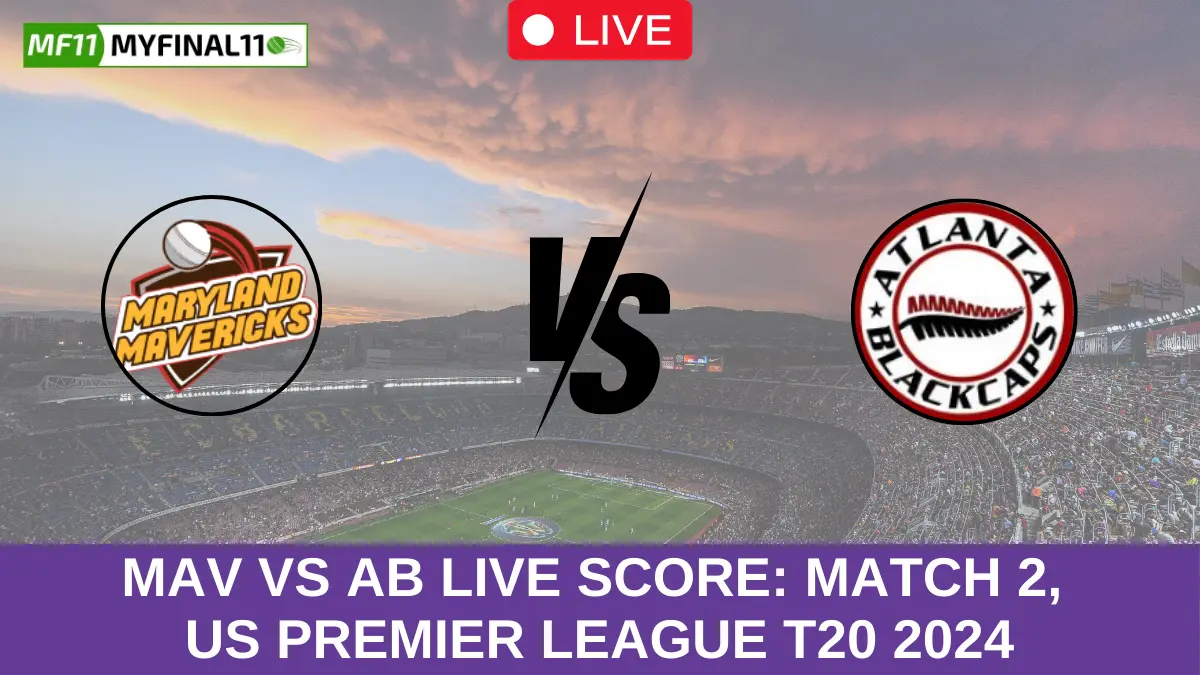 MAV vs AB Live Score: Scorecard, Ball by Ball Commentary - Match 2, US Premier League T20 2024