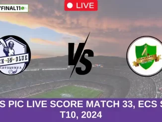 MIB vs PIC Live Score Match 33, ECS Spain T10, 2024