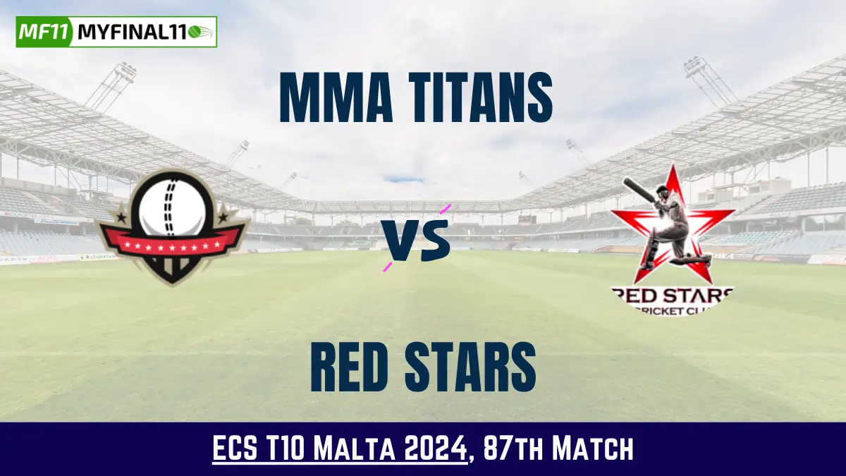 MMA vs RDS Dream11 Prediction Today: Match 87 Pitch Report, Playing11 and Stats | ECS T10 Malta 2024