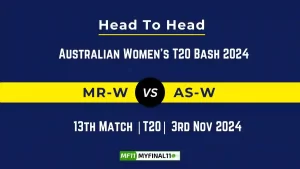 MR-W vs AS-W Player Battle, Head to Head Team Stats, Team Record - Australian Women's T20 Bash 2024