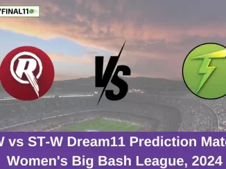 MR-W vs ST-W Dream11 Prediction Match 37, Women's Big Bash League, 2024