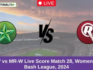 MS-W vs MR-W Live Score Match 28, Women's Big Bash League, 2024