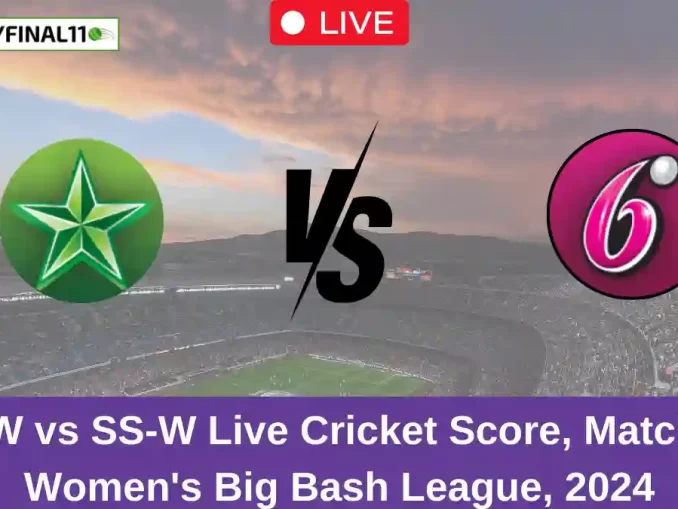 MS-W vs SS-W Live Cricket Score, Match 18, Women's Big Bash League, 2024