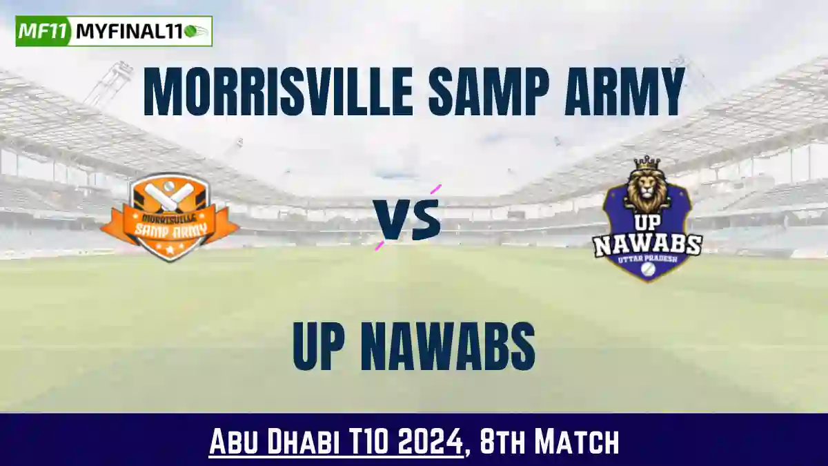 MSA vs UPN Dream11 Prediction Today: Match 8 Pitch Report, Playing11 and Stats | Abu Dhabi T10 2024