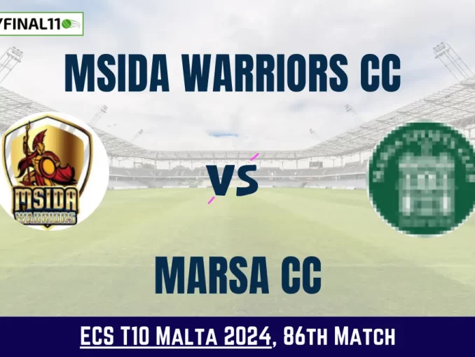 MSW vs MAR Dream11 Prediction Today: Match 86 Pitch Report, Playing11 and Stats | ECS T10 Malta 2024