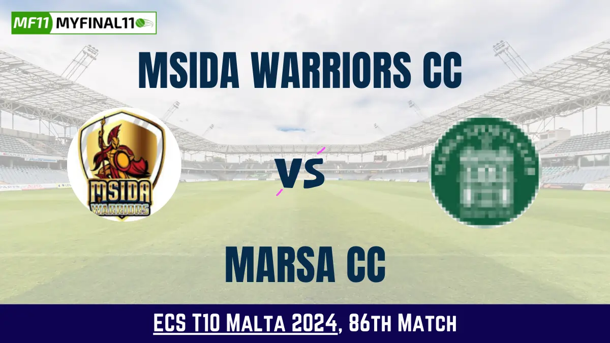 MSW vs MAR Dream11 Prediction Today: Match 86 Pitch Report, Playing11 and Stats | ECS T10 Malta 2024