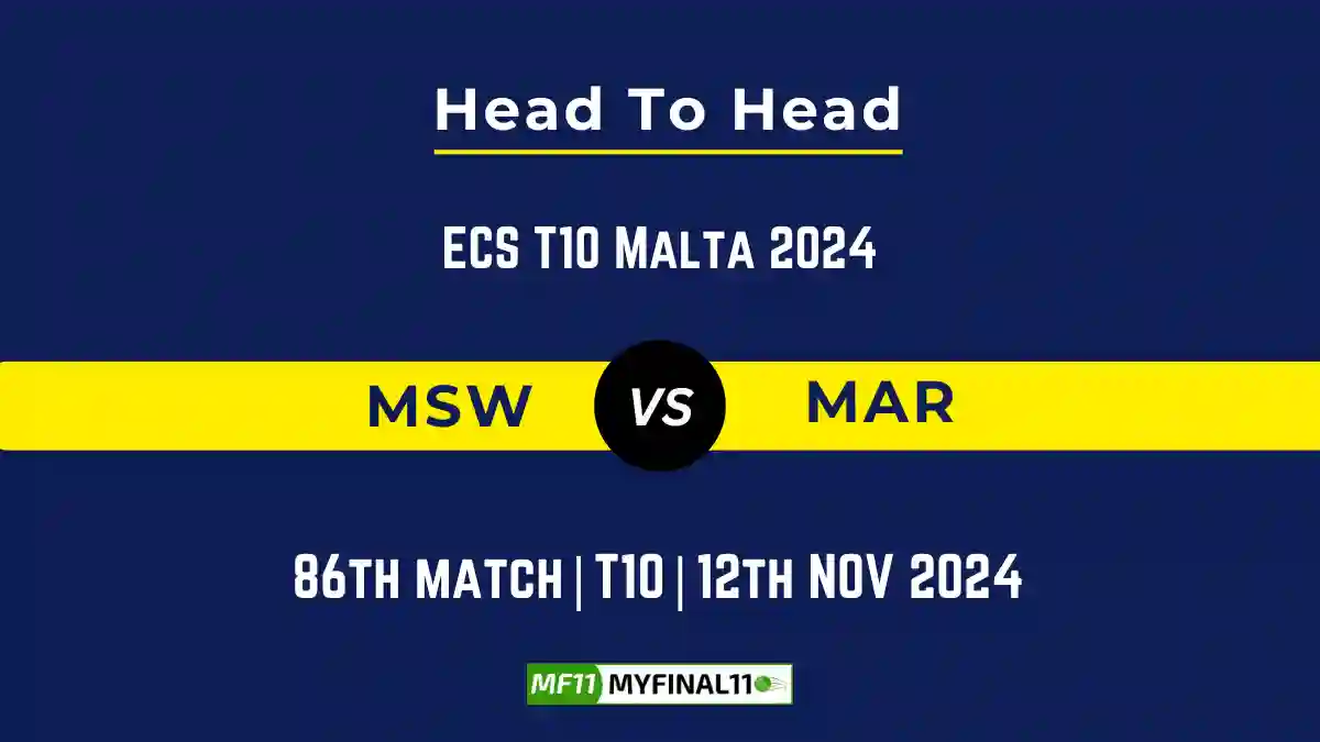 MSW vs MAR Player Battle, Head to Head Team Stats, Team Record - Kuwait Elite T20 Cup 2024