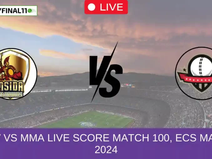 MSW vs MMA Live Score Match 100, ECS Malta, 2024