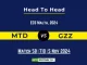 MTD vs GZZ Player Battle, Head to Head Team Stats, Player Record