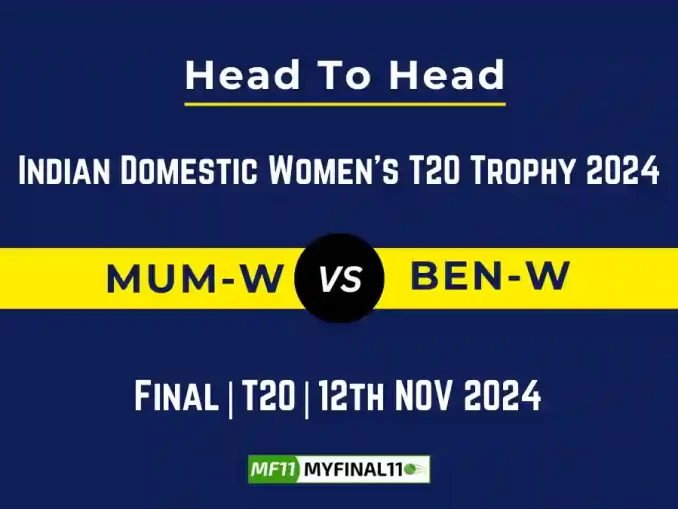 MUM-W vs BEN-W Player Battle, Head to Head Team Stats, Team Record