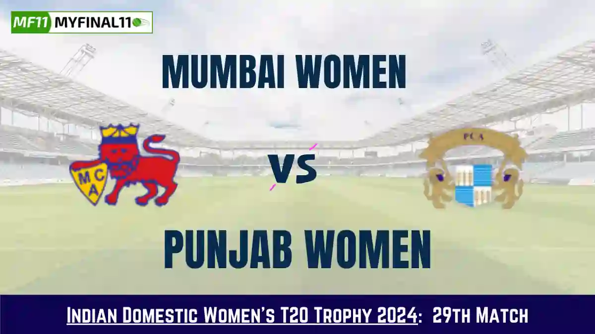 MUM-W vs PUN-W Dream11 Prediction Today: Match 29 Pitch Report, and Key Player | Indian Domestic Women's T20 Trophy 2024