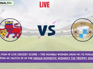 MUM-W vs PUN-W Live Score: Scorecard, Ball by Ball Commentary - Match 29, Indian Domestic Women's T20 Trophy 2024