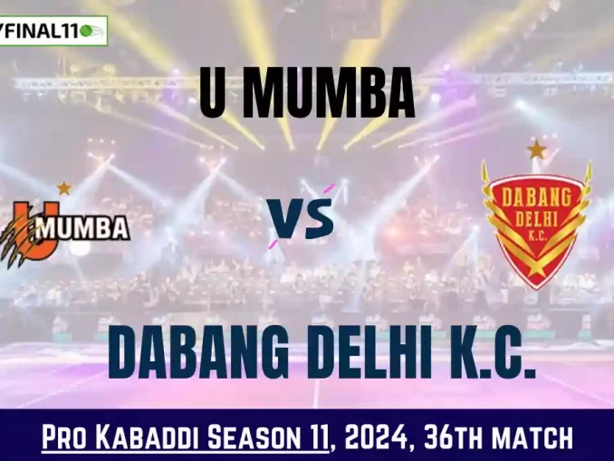 MUM vs DEL Dream11 Prediction Today Kabaddi 36th Match