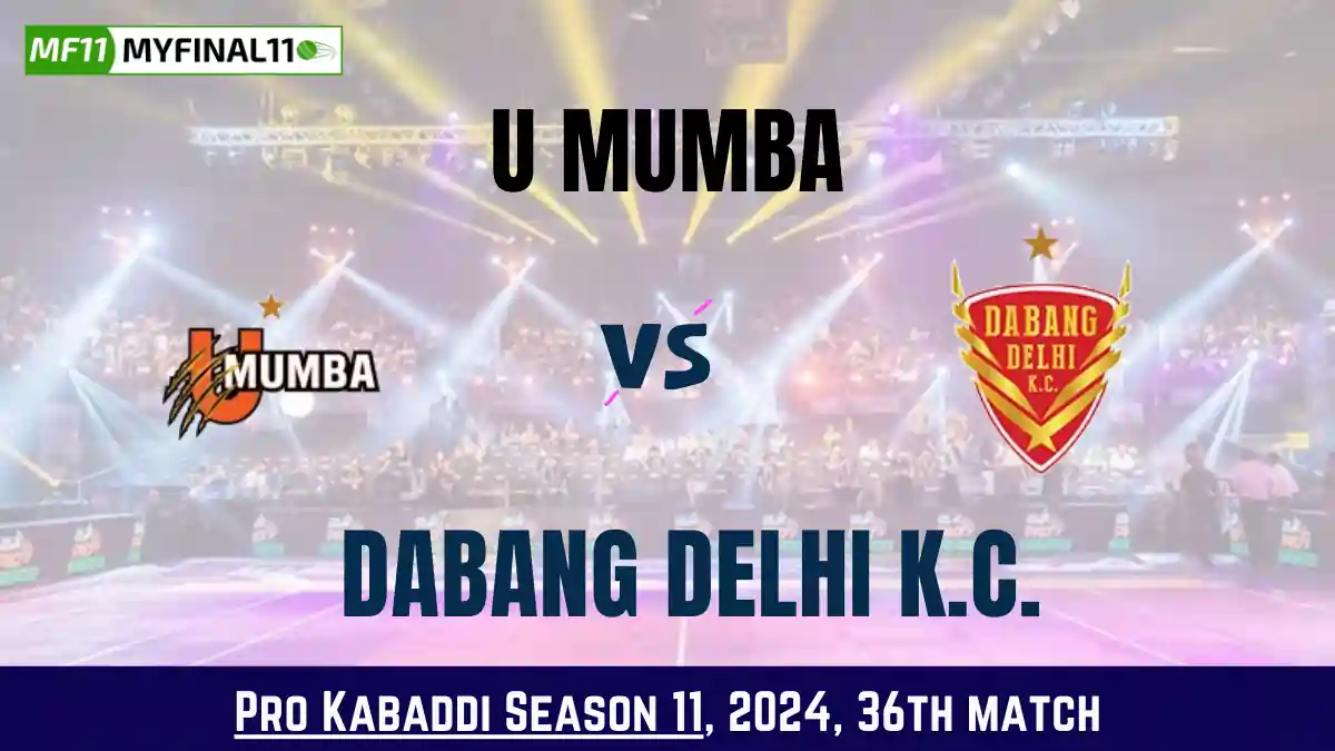 MUM vs DEL Dream11 Prediction Today Kabaddi 36th Match