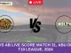 NW vs AB Live Score Match 31, Abu Dhabi T10 League, 2024