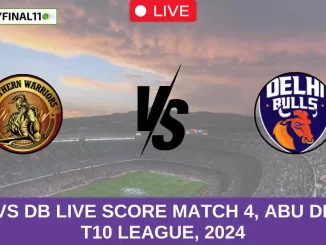 NW vs DB Live Score Match 4, Abu Dhabi T10 League, 2024 (2)