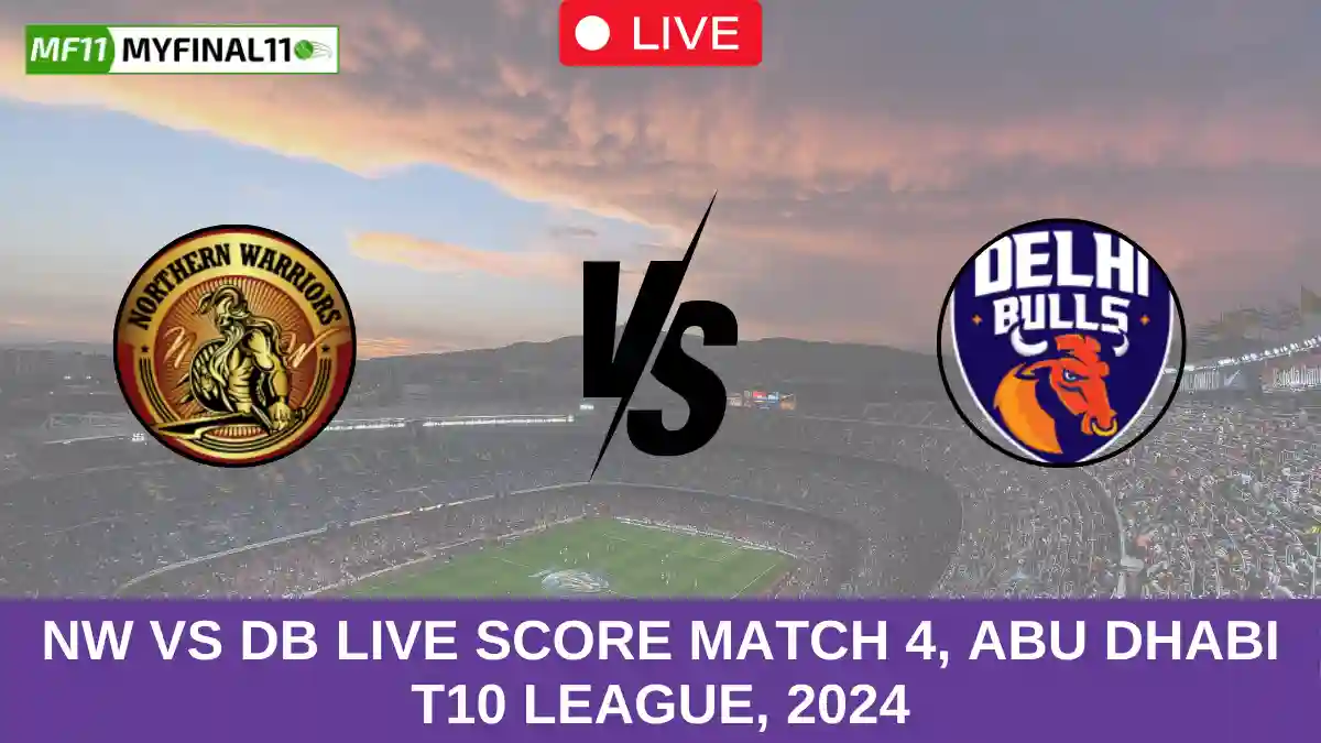 NW vs DB Live Score Match 4, Abu Dhabi T10 League, 2024 (2)