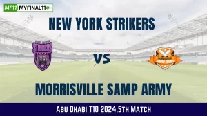 NYS vs MSA Dream11 Prediction Today: Match 5 Pitch Report, Playing11 and Stats | Abu Dhabi T10 League 2024