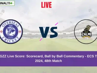 OVR vs GZZ Live Score: Scorecard, Ball by Ball Commentary - Match 48, ECS T10 Malta 2024