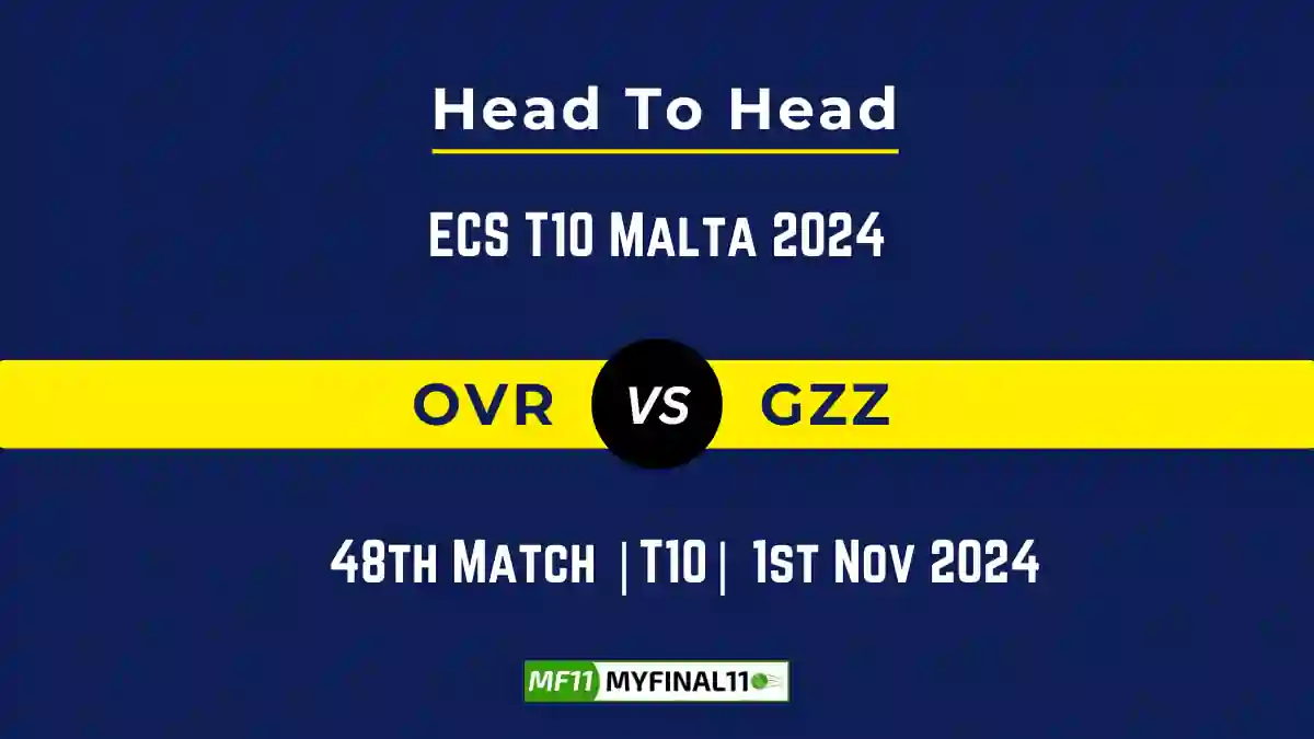 OVR vs GZZ Player Battle, Head to Head Team Stats, Team Record - ECS T10 Malta 2024