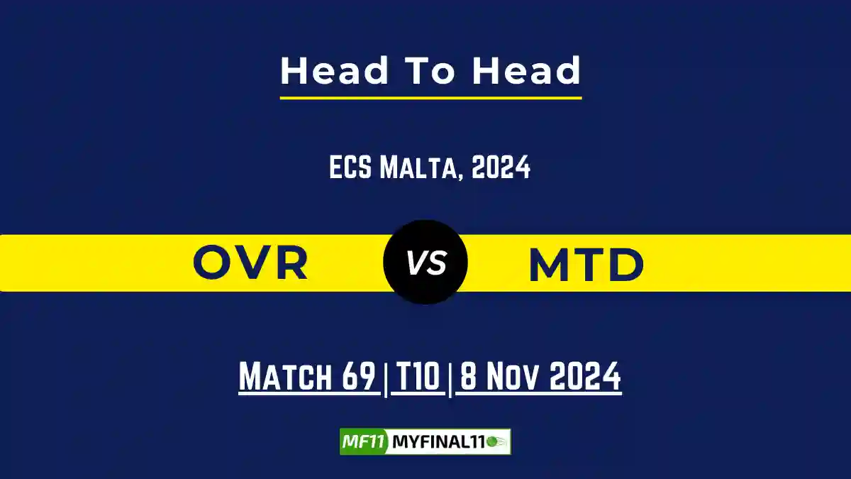 OVR vs MTD Player Battle, Head to Head Team Stats, Player Record